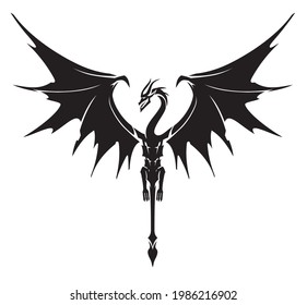 Dragon Ink, Sharp Wings Front View