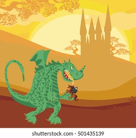 dragon and knight