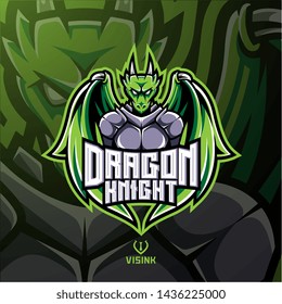 Dragon knight esport mascot logo design