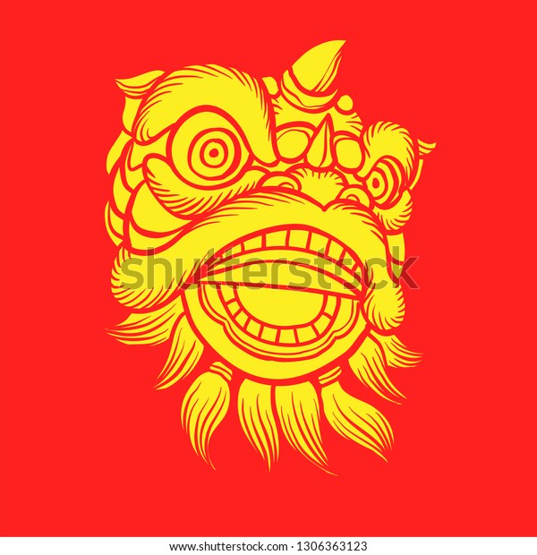 barongsai vector