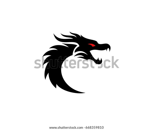 Dragon Logo Stock Vector (Royalty Free) 668359810