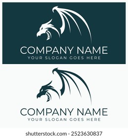 dragon logo art fine modern illustration