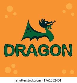 Dragon logo Buisness vector EPS