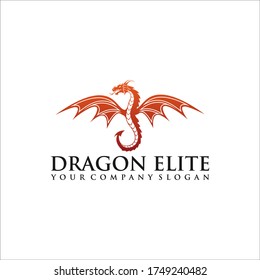 Dragon logo, Business card,Elements for Brand Identity,Vector logo template, the dragon logo is banging, legend icon