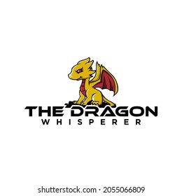 logotipo de dragón limpio simple y elegante