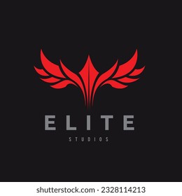 dragon logo design in black background