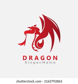 Dragon Logo Design Minimalist unique vector template