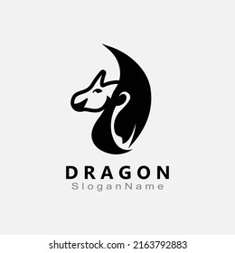 Dragon Logo Design Minimalist unique vector template