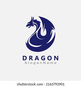 Dragon Logo Design Minimalist unique vector template