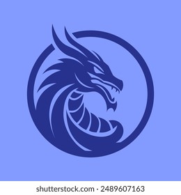 dragon logo design for product or decoration