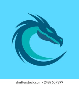 dragon logo design for product or decoration