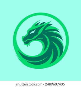 dragon logo design for product or decoration