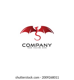 diseño del logo del dragón. plantilla de logotipo