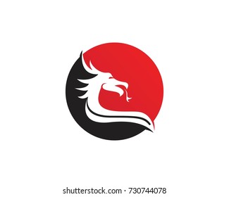 Dragon logo design template