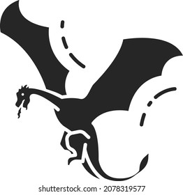 Dragon logo design template vector illustration