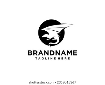 Dragon logo design template ,Vector illustration