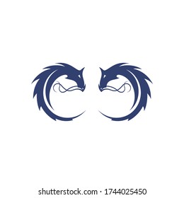 Dragon logo design vector. Icon Symbol. Template Illustration