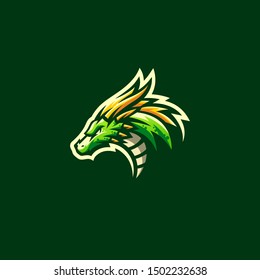 dragon logo design vector illustration