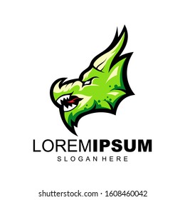 dragon logo design vector illustration