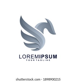 dragon logo design vector premium