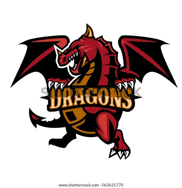 Dragon Logo Dragons Symbol Stock Vector (Royalty Free) 563621770