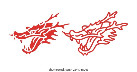 Dragon Vector Logo Mascot Symbol Vorlage. Drachenvektorgrafik
