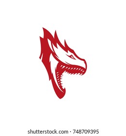 Dragon logo icon design concept vector illustration for your brand, company, corporate