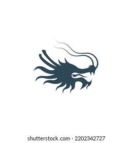 Dragon logo icon design illustration template