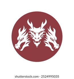 Dragon logo icon design template