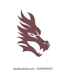 Dragon logo icon design template