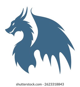 Plantilla de diseño de icono de logotipo de dragón