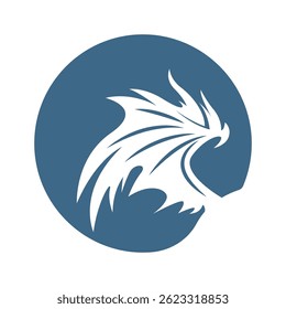 Dragon logo icon design template