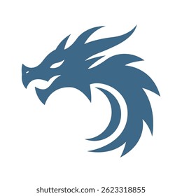 Dragon logo icon design template