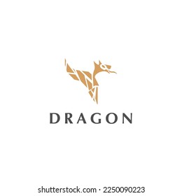 Icono del logo Dragon Icono Icono Ilustración vectorial