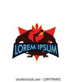 dragon logo icon for sport team