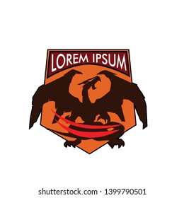 dragon logo icon for sport team
