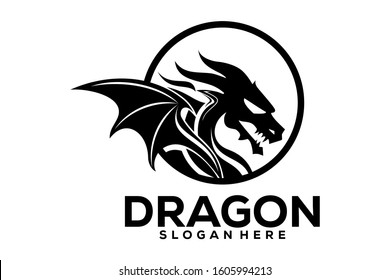 Dragon Logo Icon, Dragon Logo Template, Dragon logo Vector illustration