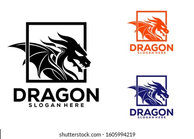 Dragon Logo Icon, Dragon Logo Template, Dragon logo Vector illustration