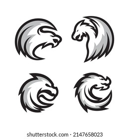 Dragon logo images illustration design