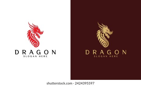 Logo de Dragon en color rojo