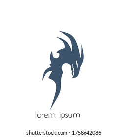 dragon logo, simple logo concept for design purposes.