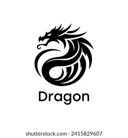 Logo de Dragon elegancia simple y limpio