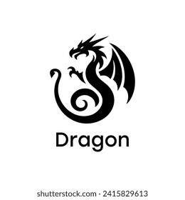 Dragon logo simple elegance and clean