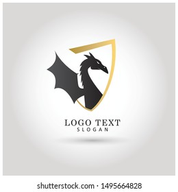 Dragon Logo. Symbol & Icon Vector Template.