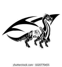 dragon logo tattoo