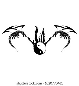 dragon logo tattoo