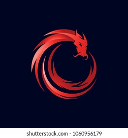 dragon logo template