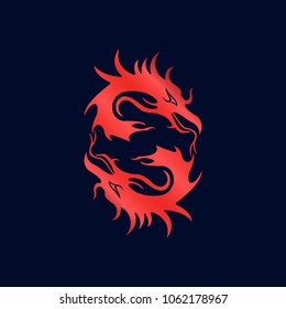 dragon logo template