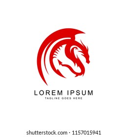 dragon logo template