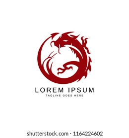 dragon logo template